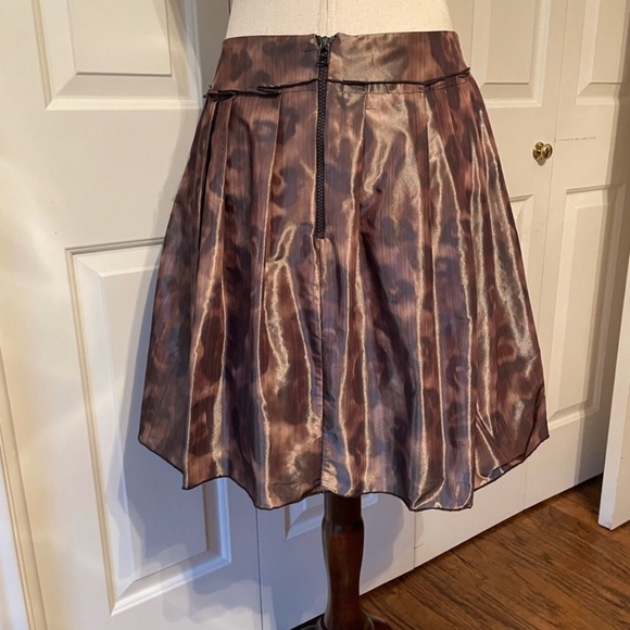 Pink Tartan Skirt (Retail $195) size 4 Animal Print Pleated Mini Skirt NWOT - Picture 1 of 4